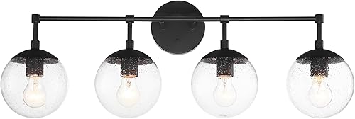 Miniatura 2 de Design House 589572 Gracelyn - Lámpara de tocador para baño, color negro, 4 luces