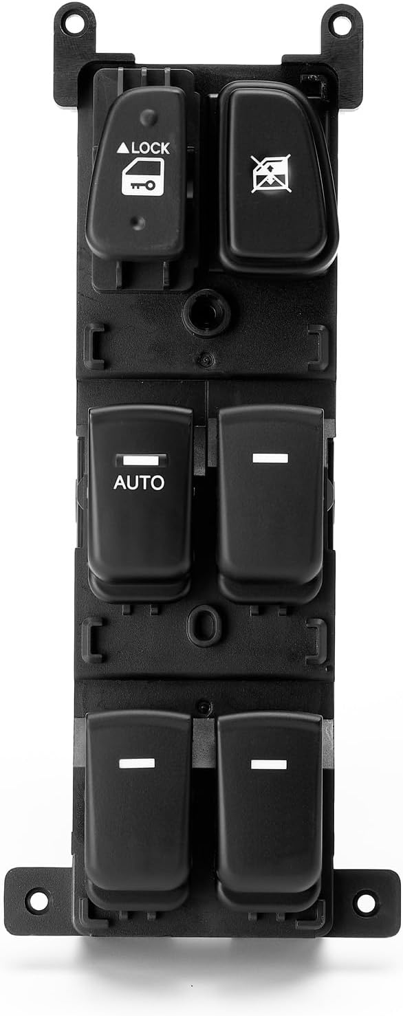 Power Window Switch for Hyundai Sonata 2008 2009 2010 Master Window Control Button Driver Side with Door Lock Switch, Sonata Window Lifting 935703K600, DWS863, 901911, 1S15803(Black) - Image 6