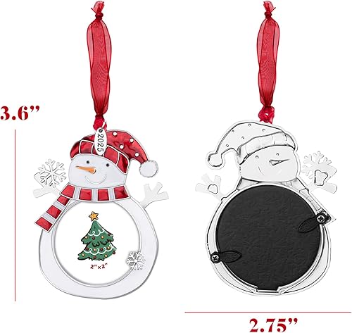 Miniatura 44 de GUOER Adorno para árbol de Navidad 2025, marco de fotos, regalo de vacaciones, decoración del hogar, decoraciones de Navidad, regalos de Navidad