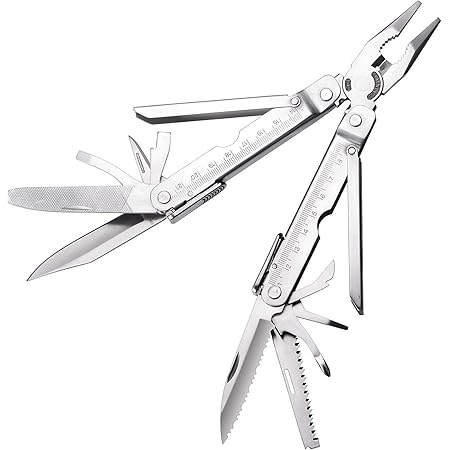 Multitool 14in1 Multifunctional Knife And Pliers All In One Multi Tool Best Work Edc Tools For Camping Backpacking Survival Multi Tool With Sheath Cool Birthday Christmas Gifts For Men 2242 Amazon Com