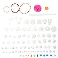 Vista 10 de Fielect Kit de engranajes de plástico 43pcs con accesorios surtidos para robot motor DC