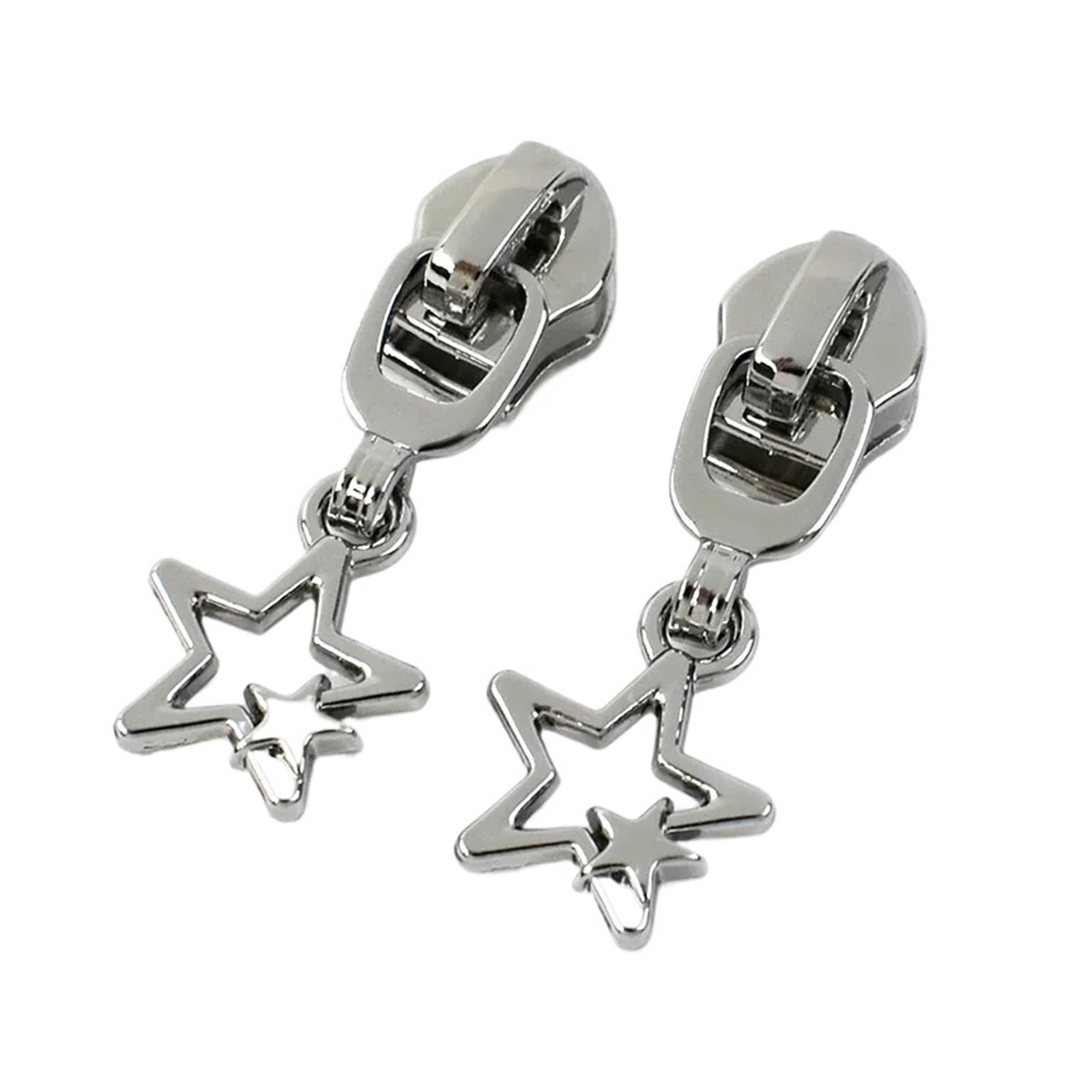 5/10/20 Pz 5# Cursori for Cerniere In Nylon Nastri for Tasche for Borse Testine Con Cerniera Kit Di Riparazione Ricambio Accessori for Cucire Fai Da Te(ZT199-09-Silver,20Pcs)