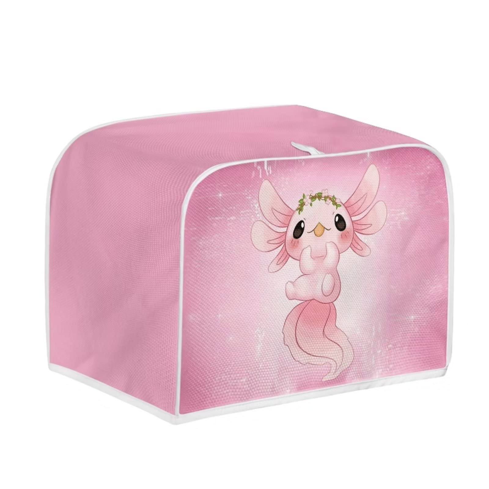 Uourmeti Axolotl Toaster Covers 2 Slice Wide Slot Small Appliance Cover Stain Resistant Toaster Oven Covers Dustproof Microwave Covers Machine Washable — image 1