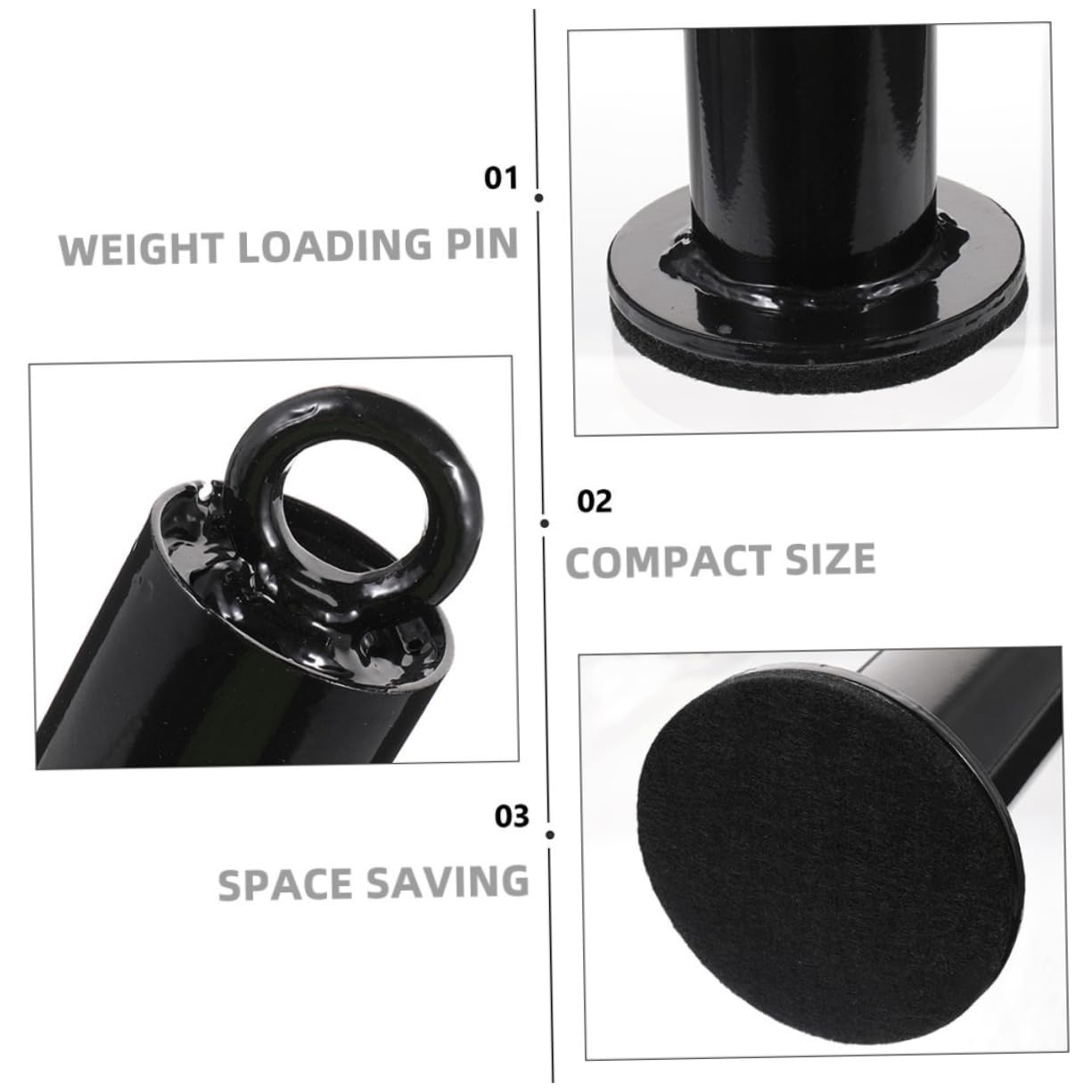 BCOATH 2Pcs Barbell Load Rack Durable Weight Plate Storage for Fitness Equipment High Load Capacity for Muscle Training Compatible with Various Handles and Pulleys