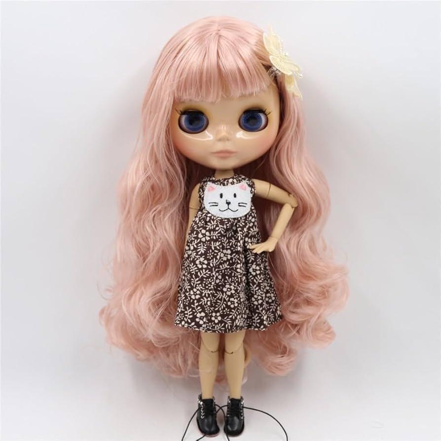 ★未使用カスタムブライス　優しい顔と可愛いお洋服　ピンクヘアバンド ☆未使用カスタムブライス 優しい顔と可愛いお洋服 ピンクヘアバンド