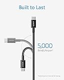Anker Câble USB C vers USB C, 100W 333 Câble usb c Charge Rapide, pour iPhone 17/16/15Pro/17Plus/17ProMax MacBook Pro 2024, iPad Pro 2024, iPad Air 5, Samsung Galaxy S23+/S23 et autres(1m+1,8m+3m) - 5