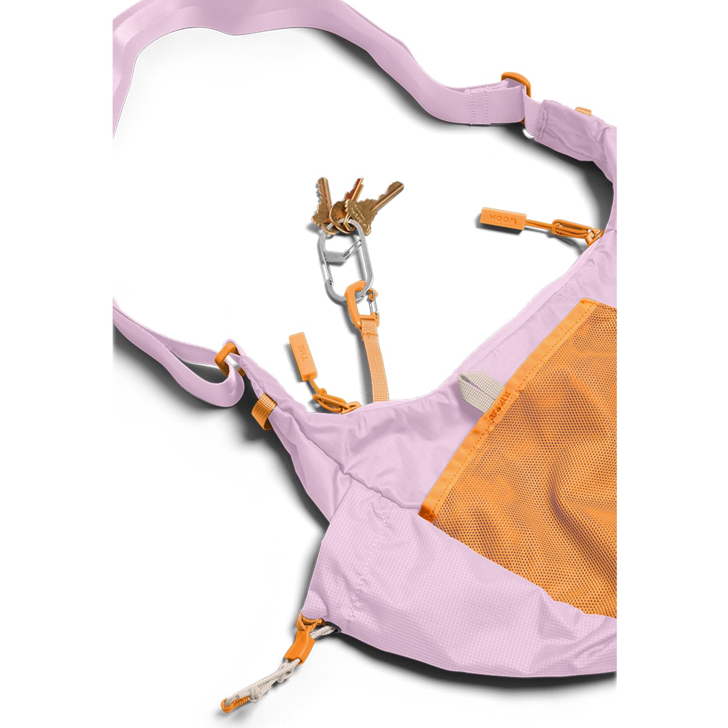 Baboon to the Moon Crescent Crossbody Bag – Water-Repellent Sling Bag for Women, Small Travel Purse, Lightweight Shoulder Bag