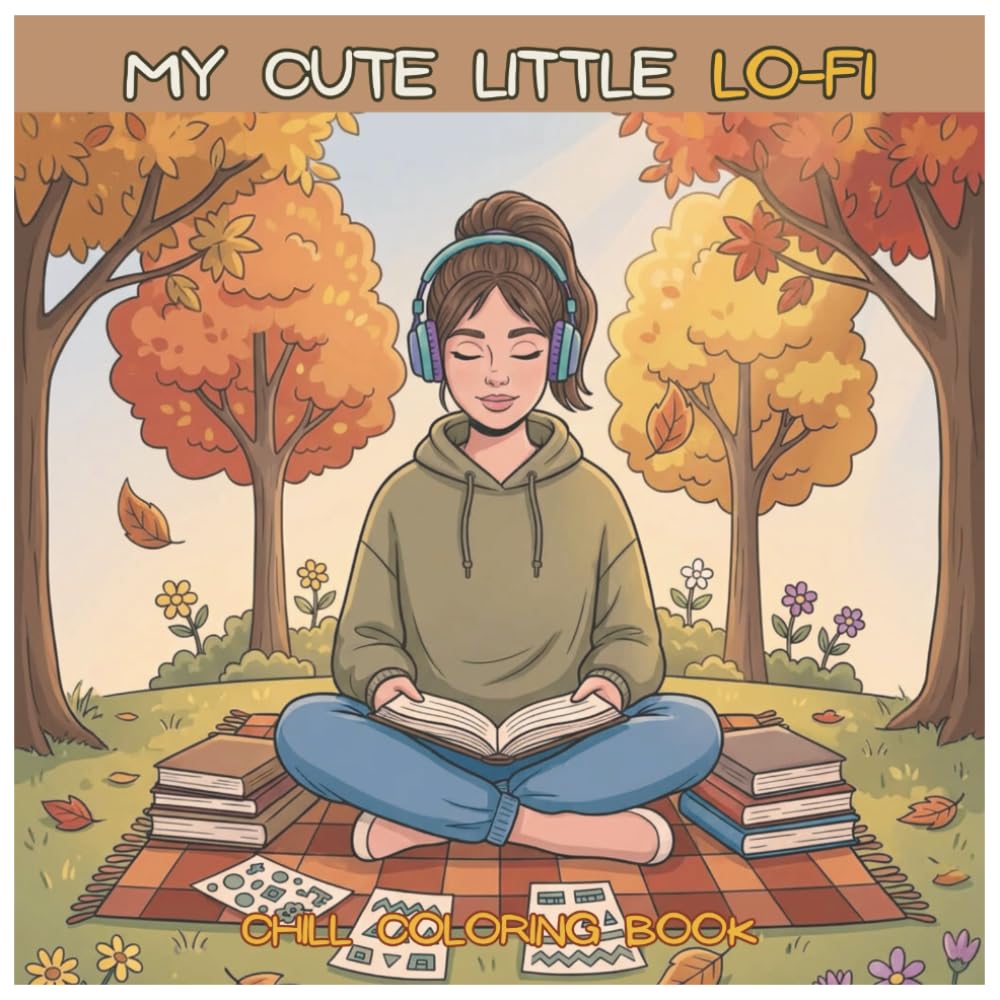 My Cute Little Lo-Fi: Bold and Easy Coloring Pages for Cozy Lo-Fi Relaxation and Stress Relief, For Gift, Free Time | For Kids, Teens and Adults (My Cute Little Coloring Book)