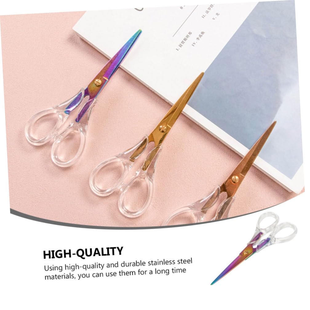 TEHAUX 3pièces Scissor Acier Doré Pour Bureau Et Accessoire De Découpe Montré