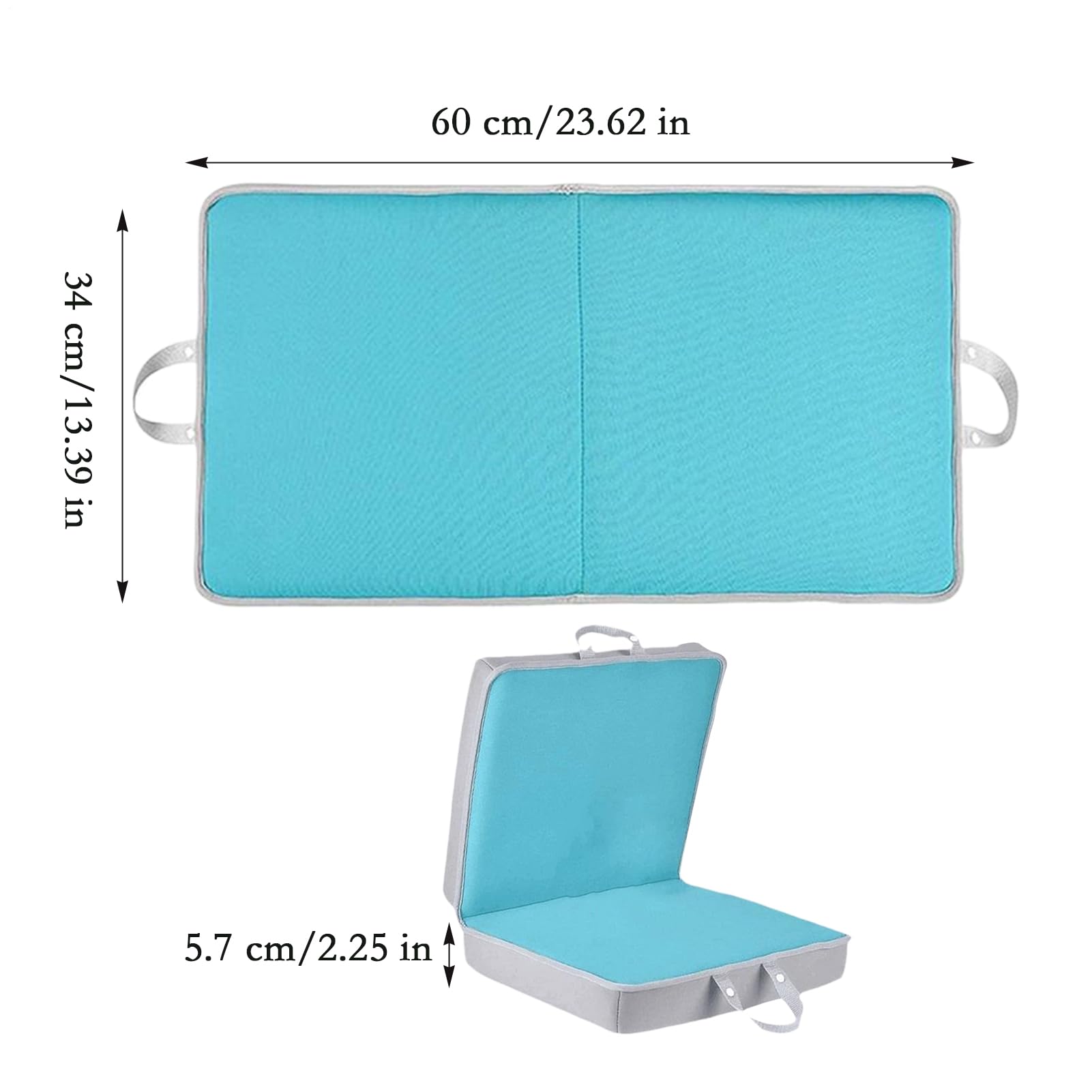 Tapis de jardin agenouillable Coussin à genoux pliable 60 x 33,8 x 5,6 cm