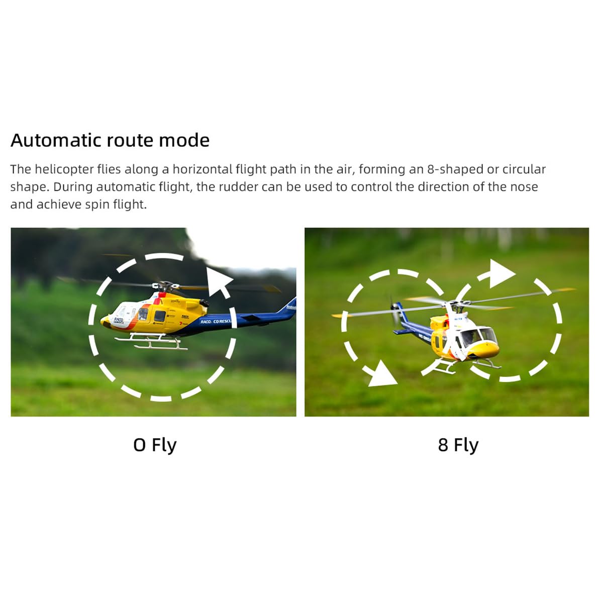 FLYWING BELL-412 - Helicóptero RC clase 470 para adultos, avión de 2.4G 6CH con posicionamiento GPS y retorno automático, 4 modos de vuelo para principiantes, vuelo al aire libre/interior, regalo para