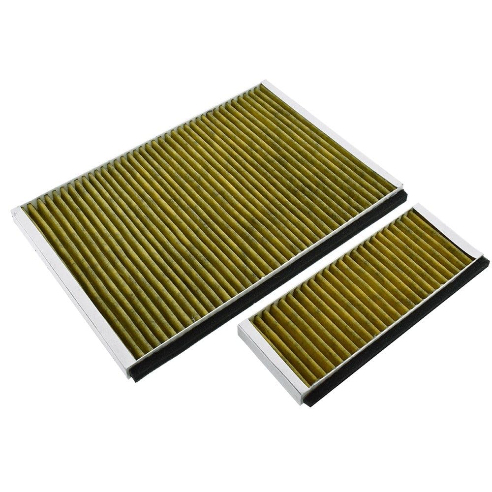 AllSpares CleanAir Plus Aktivkohlefilter (2 St.) für Dunstabzugshauben geeignet für Bosch 11041790 DWZ0AK0A0, Siemens LZ10AKA00 11018700, Neff Z51AIA0X0 | 361x264x22mm & 244x99x19mm