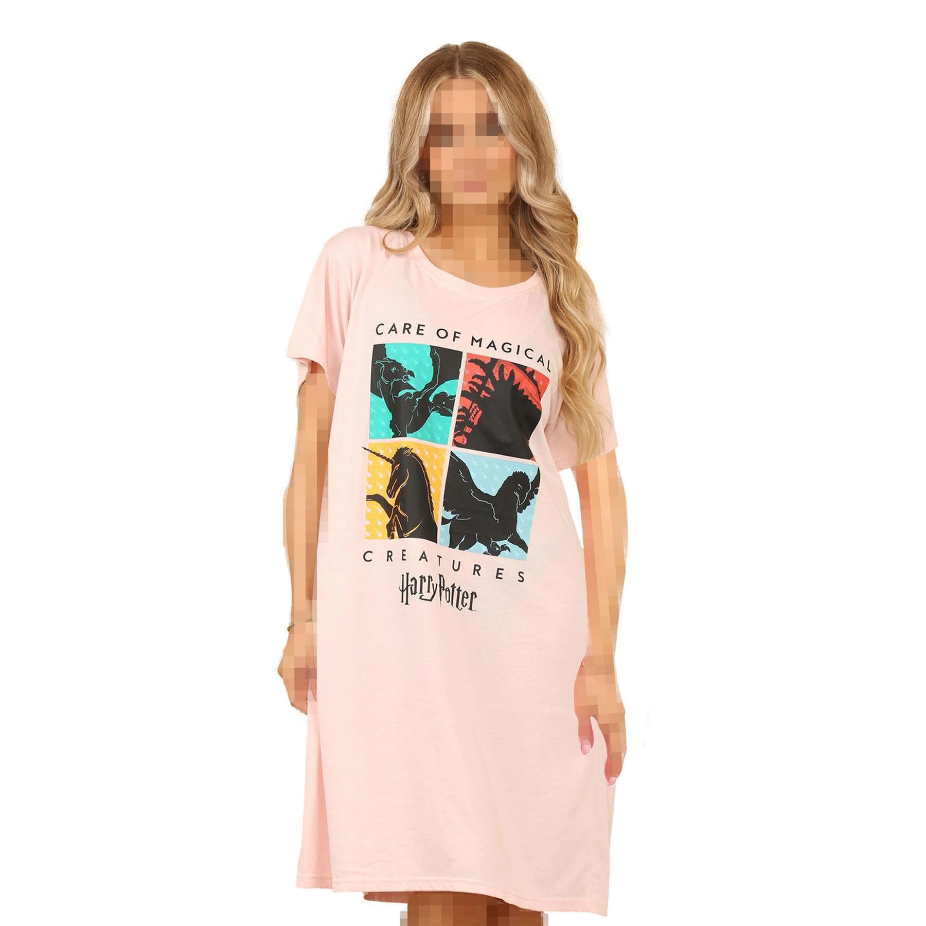 A2Z Ladies Nighties Officially Licensed Harry Potter Women Pink - Nightie UC3684 Pink 8-10