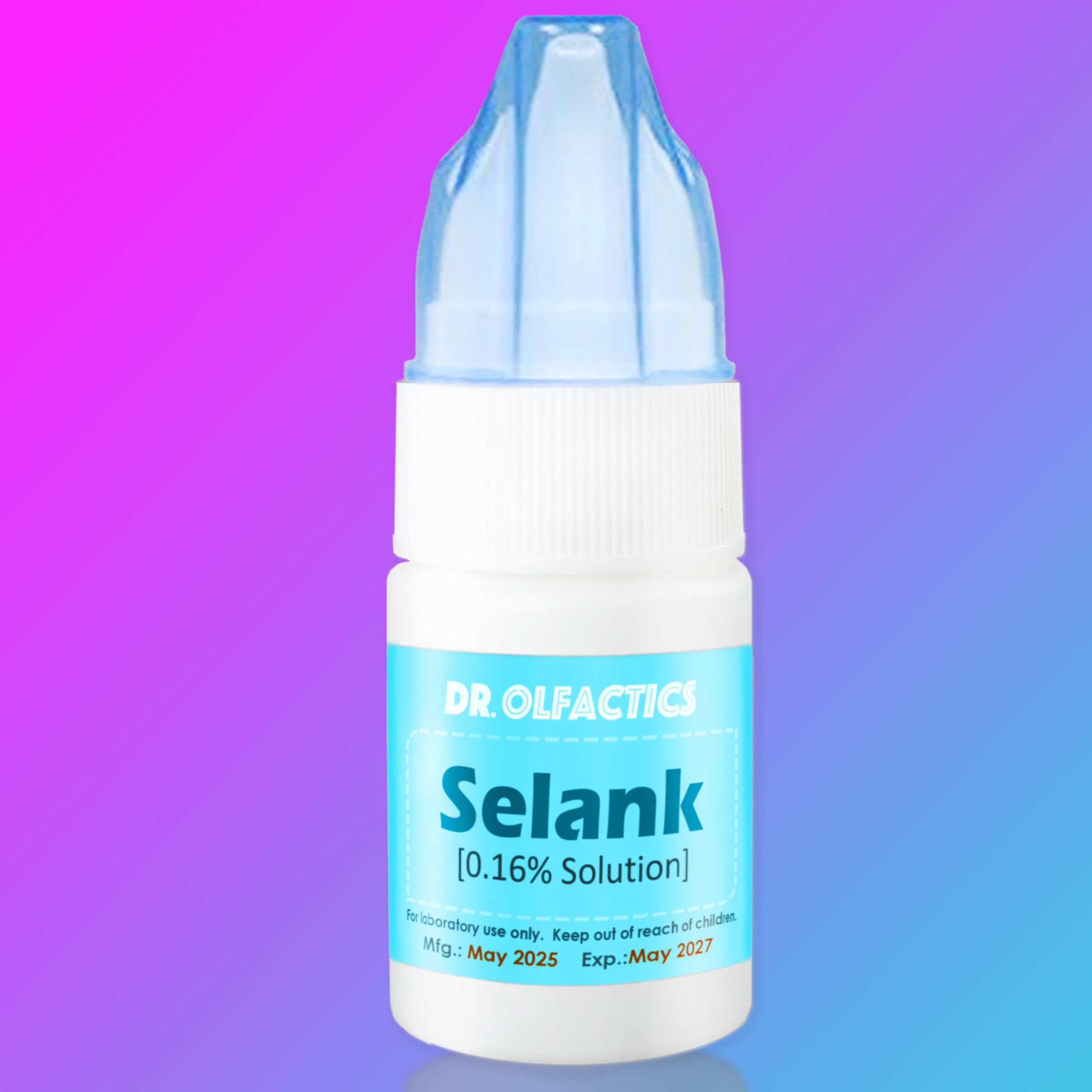 Selank diacetate 33mL 0.16% Solution, High Purity >99.8% (52.8mg, 33mL) TP-7, 3rd Party Tested