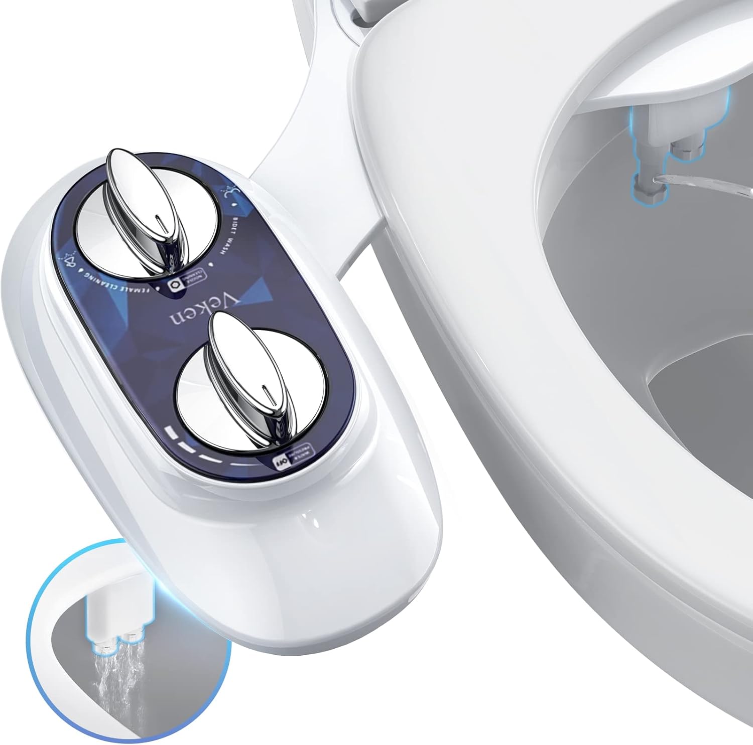Buy Veken Bidet Attachment for Toilet, NonElectric SelfCleaning Dual