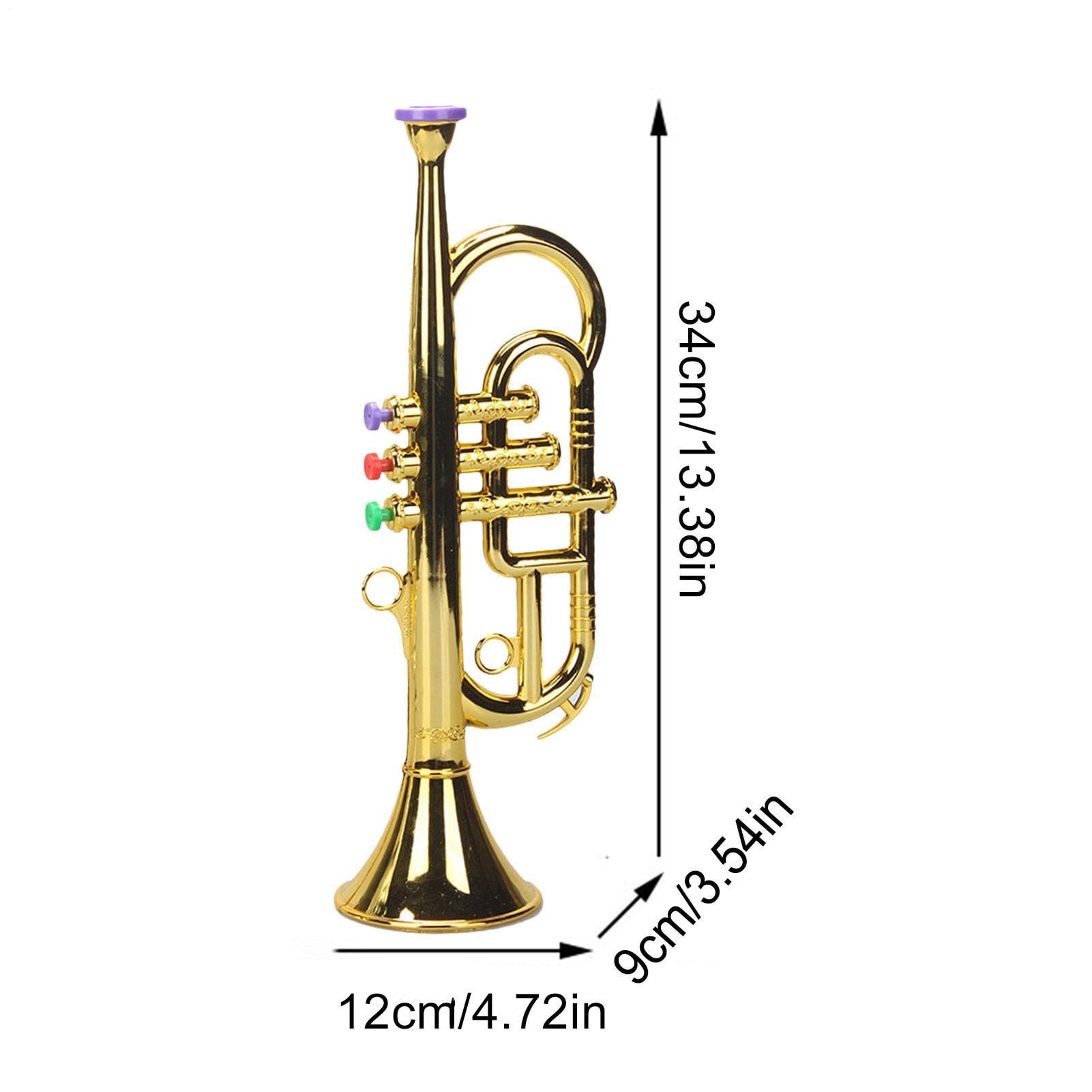 Tromba giocattolo,Tromba giocattolo Giocattolo musicale a fiato con tromba | Giocattoli di strumenti musicali simulati per bambini per l'aula della scuola materna della scuola domestica
