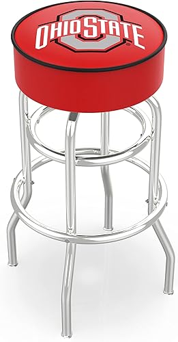 Miniatura 46 de L7C1-4" Georgetown Asiento Cojín con Doble Anillo Base Cromada Taburete Giratorio por The Holland Bar Stool Company 2-L7c1,L7c1,Púrpura,Rojo -,Verde
