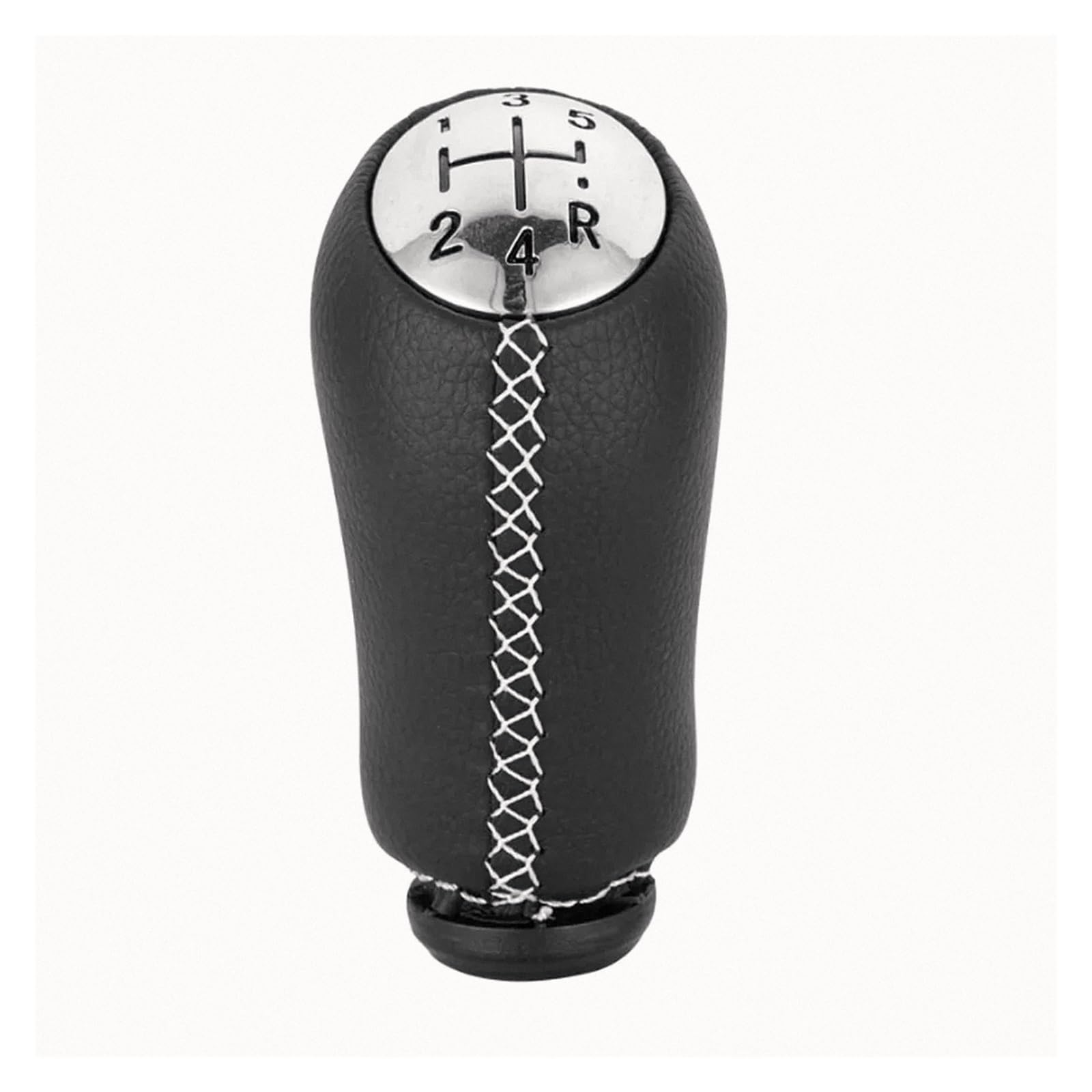 LVGVZTTGKM Gear Knob for 1 to 5-Speed Manual Shift Black/Red/White Upgrade