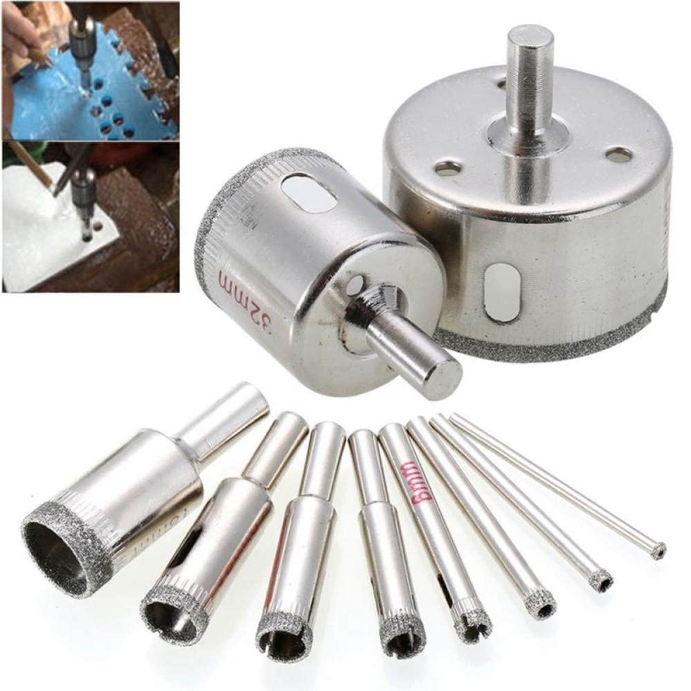 Wiertła do płytek z powłoką diamentową, 1 szt. Płytki marmurowe szkło ceramiczne otwornice wiertła do elektronarzędzi 6 mm-50 mm