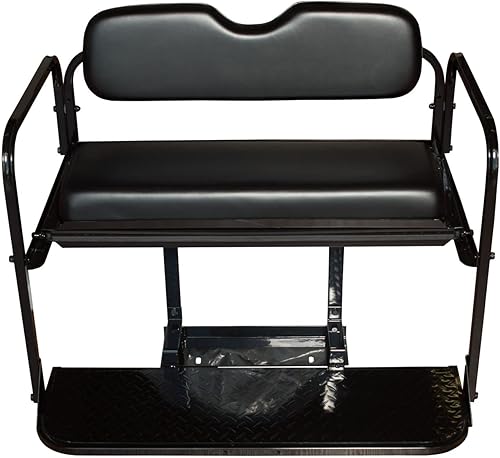 Miniatura 2 de Performance Plus Carts Asiento trasero abatible para carrito de golf Yamaha G29/Drive | Kit de asiento trasero con marco de acero plegable | Cojines