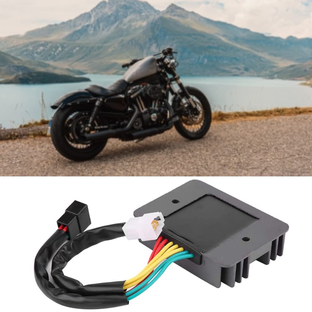 KIMISS Regolatore del motociclo,Raddrizzatore regolatore di tensione per moto in alluminio per 600 620 695 696 750 796 800 900 1000.