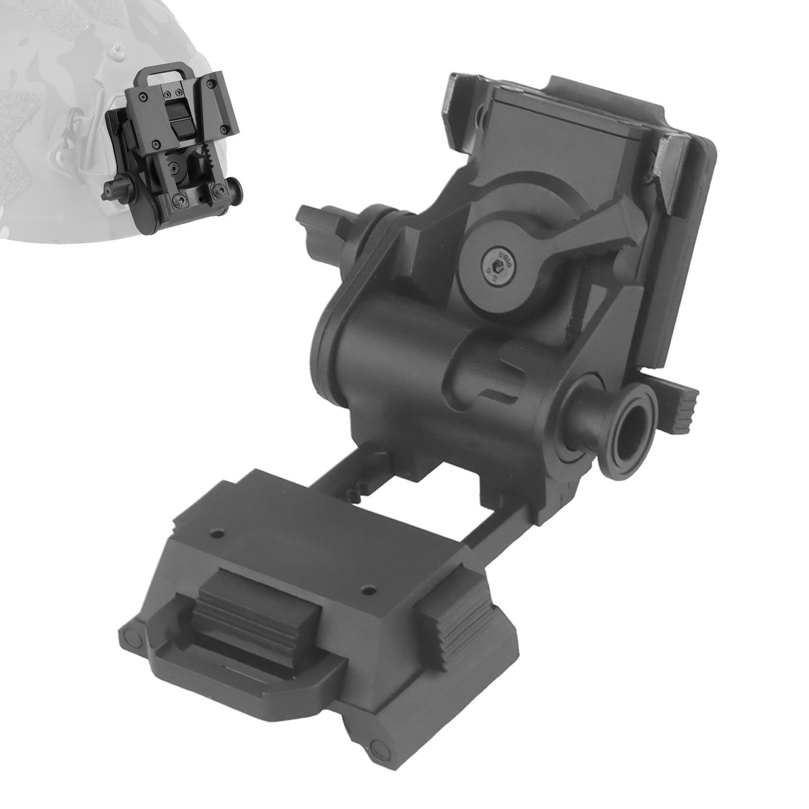 Supporto Tattico per Casco per Visori Notturni NVG, Modello L4g24, Previene L'allentamento e le Vibrazioni, Compatibile con I Supporti per Testa PVS15/18/GP