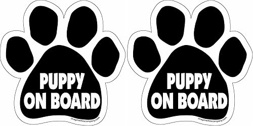 Miniatura 2 de Imagine This Paw Car Magnet, cachorro a bordo, 5-12 pulgadas x 5-12 pulgadas