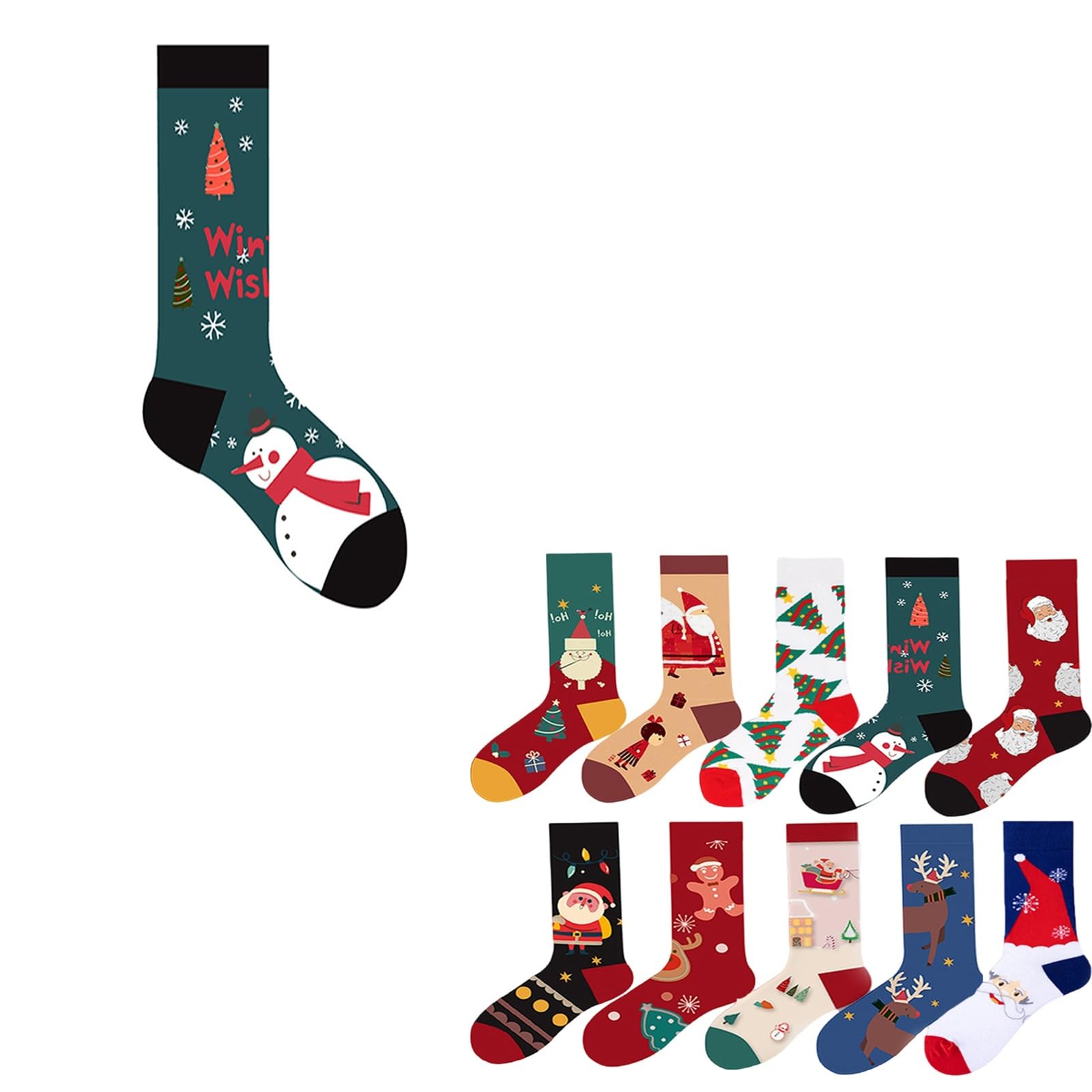 Chaussettes décontractées en coton pour pieds sensibles | Pack de 10 paires douces