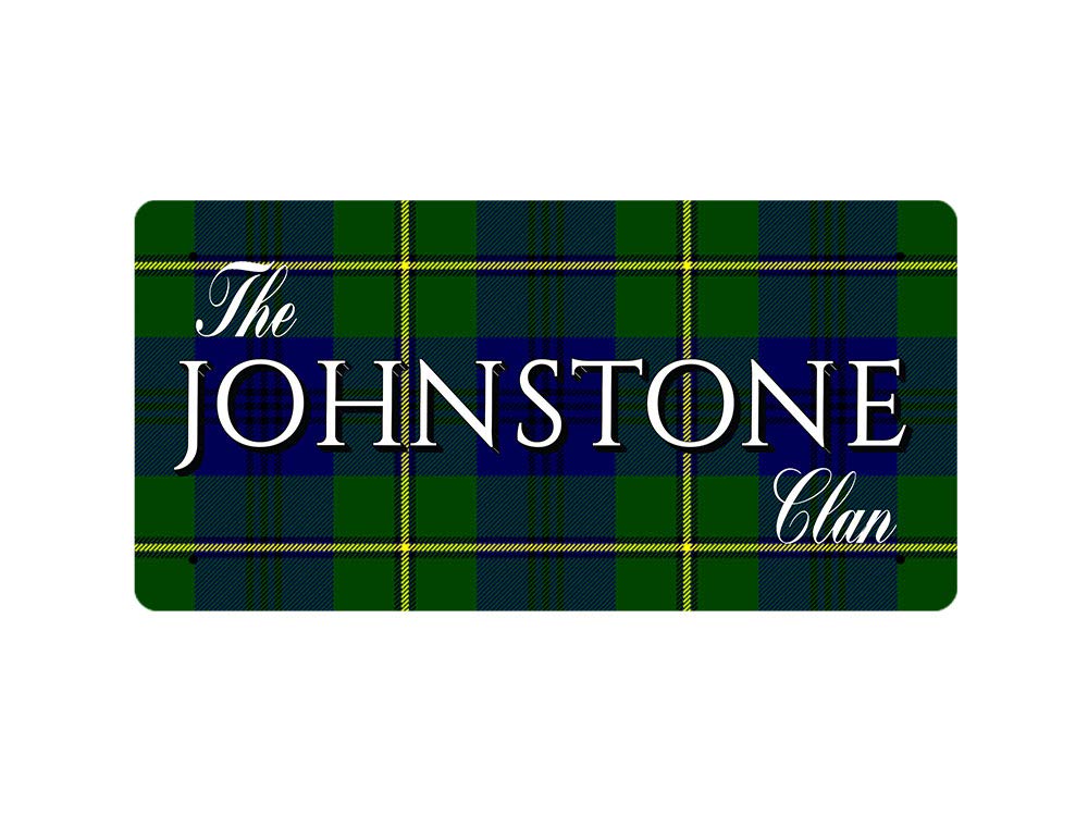 McMug - The Johnstone Clan (Johnstone Modern Tartan) - Metal Sign, Decorative Sign, 200mm x 100mm