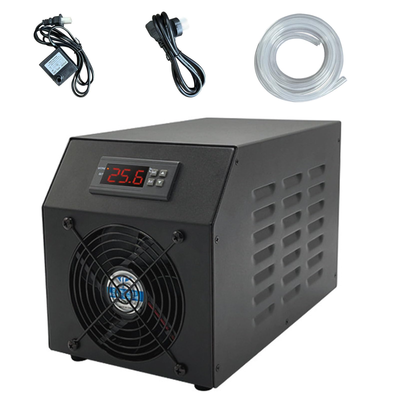 Taorzqyn 60L Quiet Aquarium Chiller, 1-3 L/min, for Aquaculture Axolotl