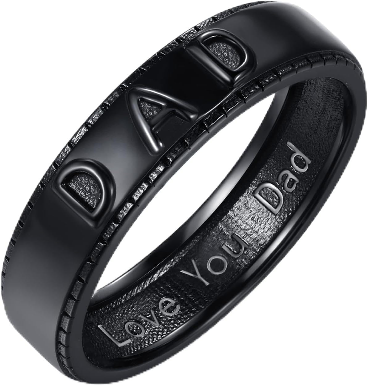 ADMETUS Black Rings for Men, 925 Sterling Silver American Flag Ring, Viking Runes Ring, Protection Jewelry Gifts for Men Size 5-15