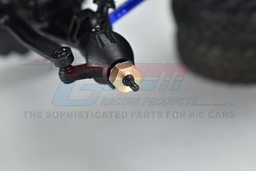 Miniatura 2 de GPM for AXIAL-124 AX24 XC-1 4WS Crawler Brushed RTR-AXI00003 Brass Hexagon Adapter 3.0MM Thick for one Vehicle