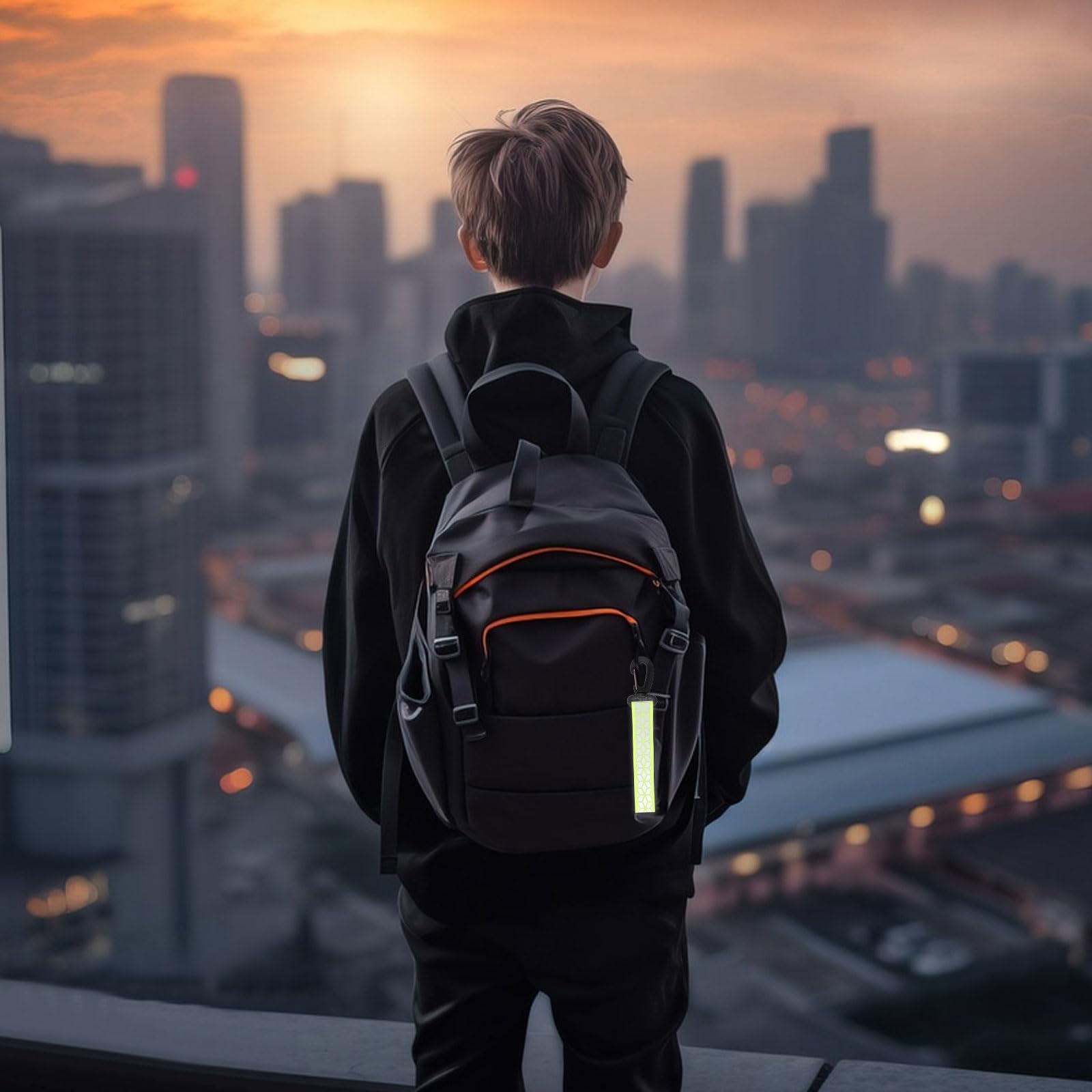 5 Riflettori Magnetici Per Zaini E Abbigliamento Verde | Sicurezza Stradale Per Bambini E Adulti | Alta Visibilità Notturna