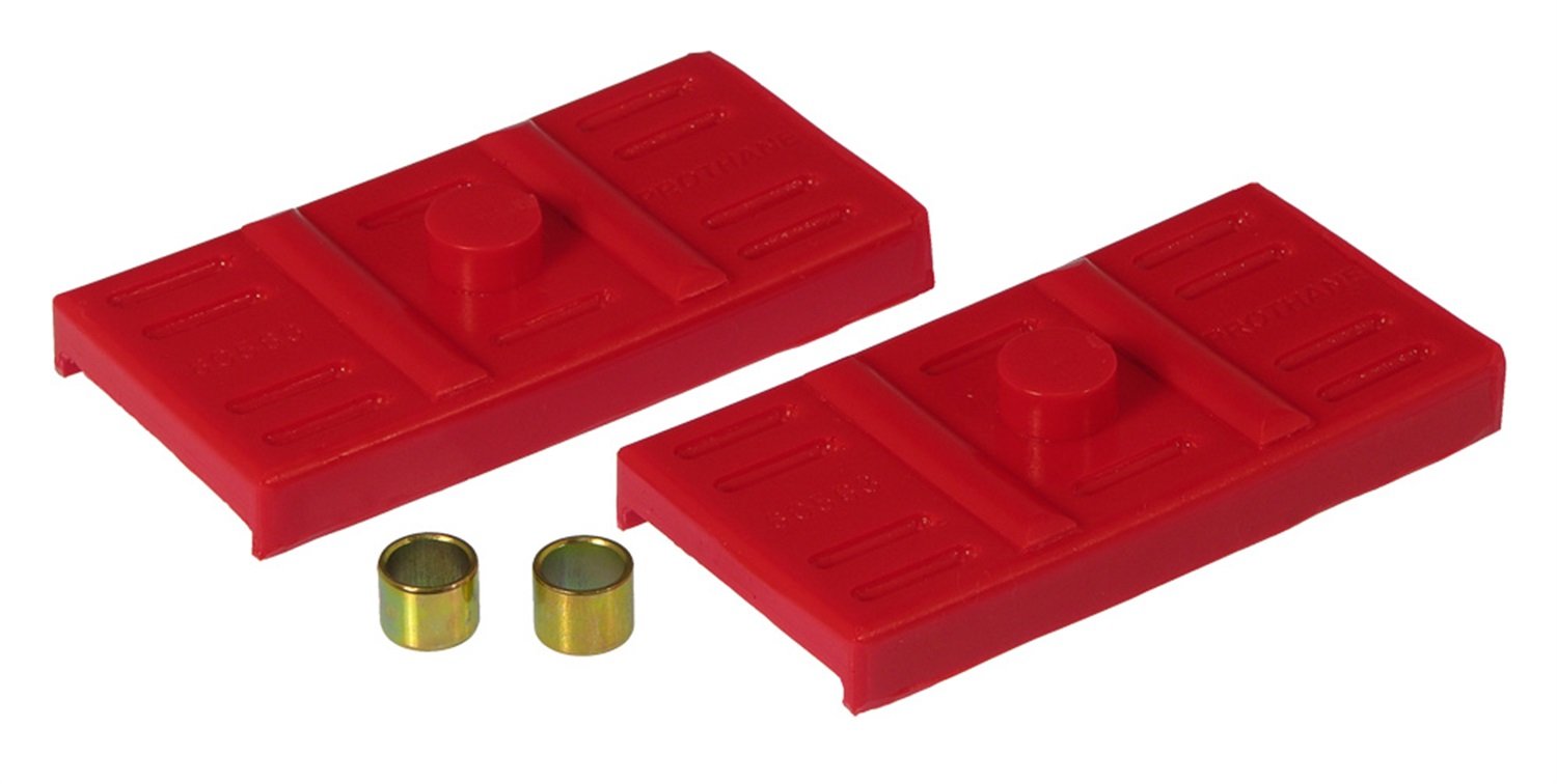 Prothane 7-1705 Red Rear Lower Mono Leaf Spring Pad Kit