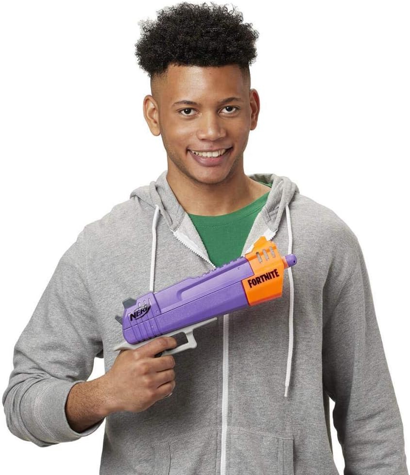 Nerf Fortnite HC-E Mega Dart Blaster – Includes 3 Official Nerf Mega Fortnite Darts – for Youth, Teens, Adults