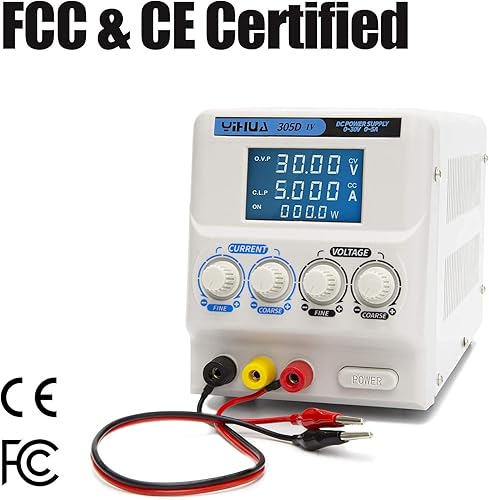 Miniatura 7 de YIHUA Paquete de estación de desoldadura profesional 948 con fuente de alimentación de laboratorio CC regulada YIHUA 305D-IV con soporte, kit de