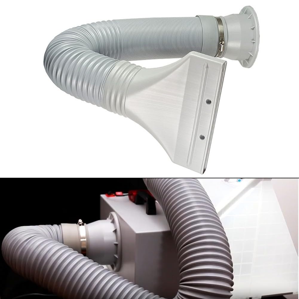 Tubo di scarico per essiccatori e condizionatori d'aria regolabile 0 7 1 7 m, diametro 100 mm, design flessibile per una migliore ventilazione e per il flusso d'aria (HS-E420H)