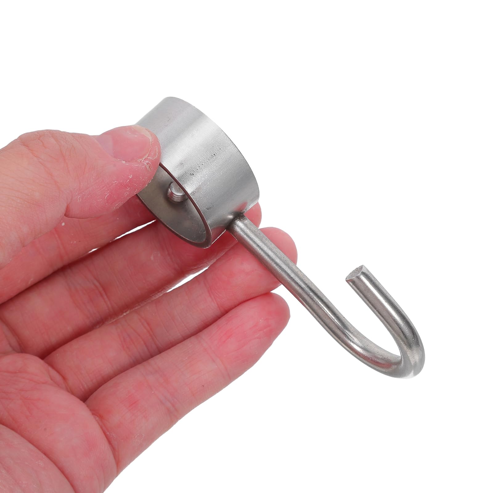 Set da 20 Ganci in Acciaio Inossidabile per Rotaie Tubolari da 25 Mm, Ganci da Cucina Resistenti per Appendere Pentole, Padelle e Asciugamani, Supporto Peso Uniforme