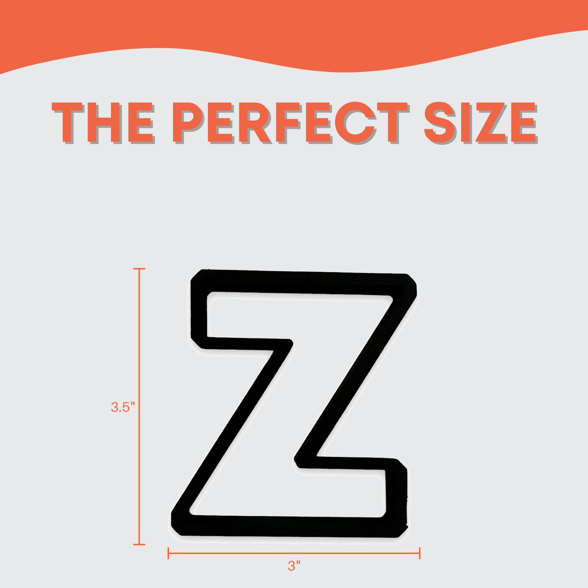 Amazon.com: Z Capital Block Letter Cookie Cutter with Easy Push