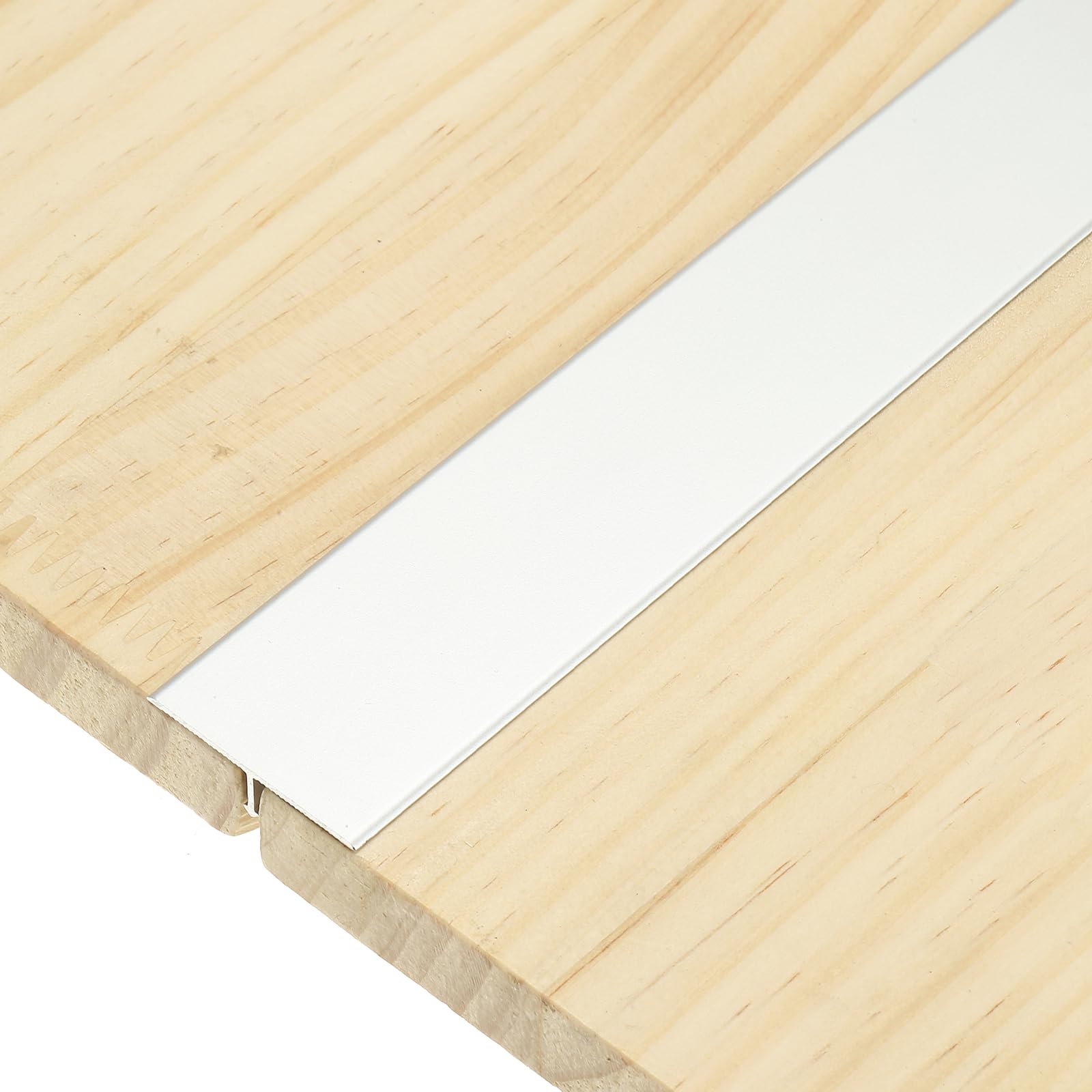 sourcing map 3Pcs T-Molding Transition Strips, 9m x 30mm (L x W) Aluminium Alloy Floor Flat Divider Strip Vinyl Flooring Edging Trim for Floor Gaps Doorways, Matte Silver
