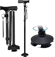 Vista 1 de Walking Cane for Men & Women – Foldable, Adjustable, Self-Standing Cane with 360° Pivot Base, Comfortable Grip, Heavy Duty Canes for Women
