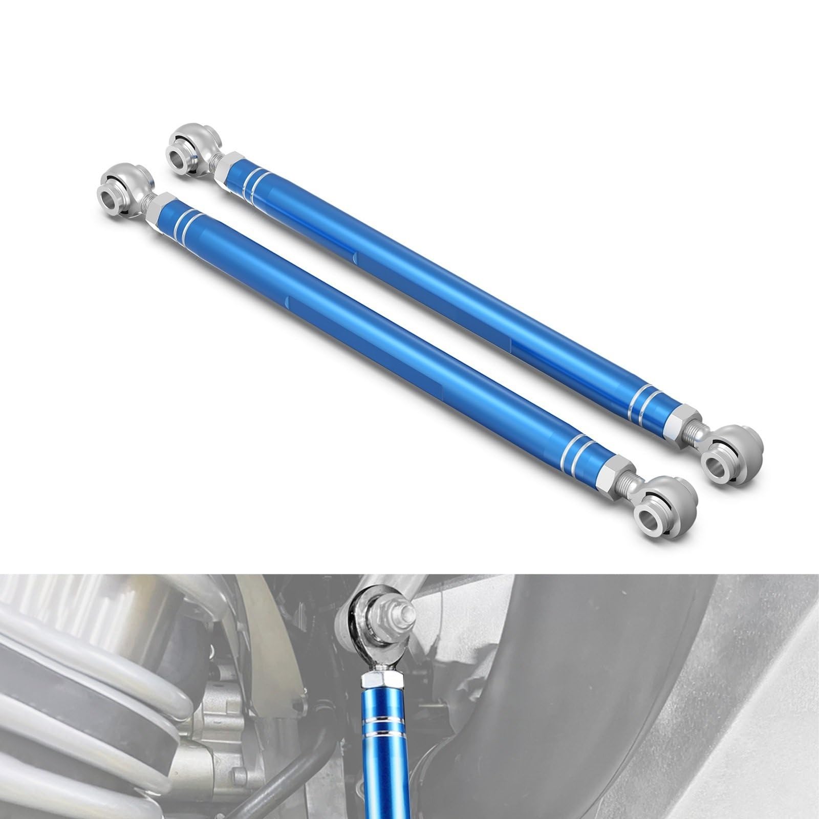 Zestaw łączników obniżających Do Polaris RZR Turbo R 2022-2023 tylny stabilizator łącznik obniżający motocykl | Tuleje łączników końcowych Tylny aluminiowy stabilizator