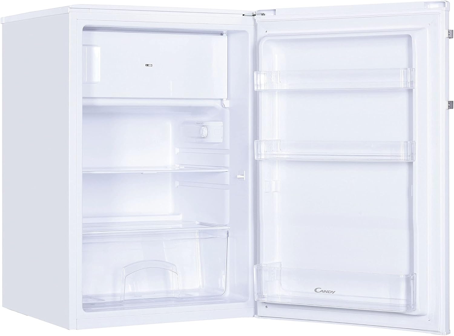 CANDY - CCTOS 542WHN, Mini frigorifero con congelatore, 109 litri, 40 dBA, illuminazione LED, larghezza 55 cm, classe F, bianco [Classe di efficienza energetica C]