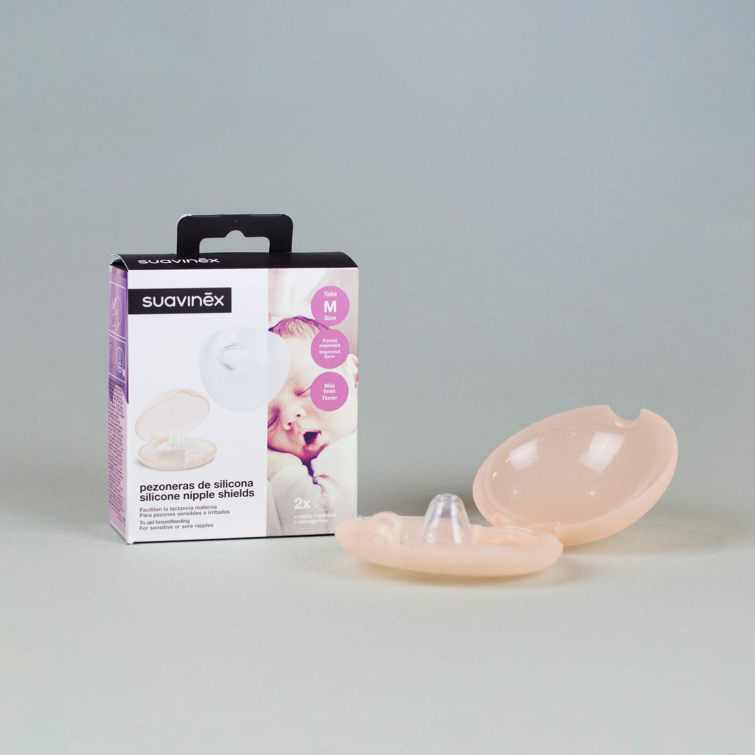 Suavinex Pack de 2 Bouts de Sein en Silicone Taille S
