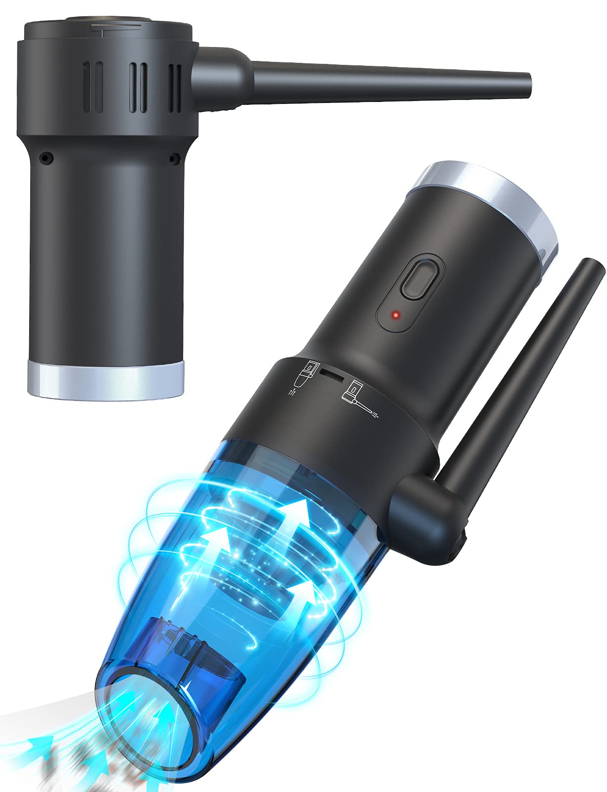 Buy Cordless Rechargeable Air Duster & Vacuum 2in1, 8000PA Portable