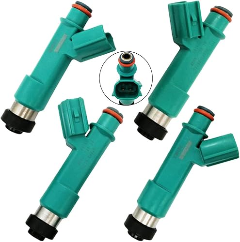 4 inyectores de combustible 23250-28080, boquilla de 12 agujeros para Toyota Camry 04-09 Highlander 06-07 RAV4 04-08 Solara 05-08 Corolla Matrix