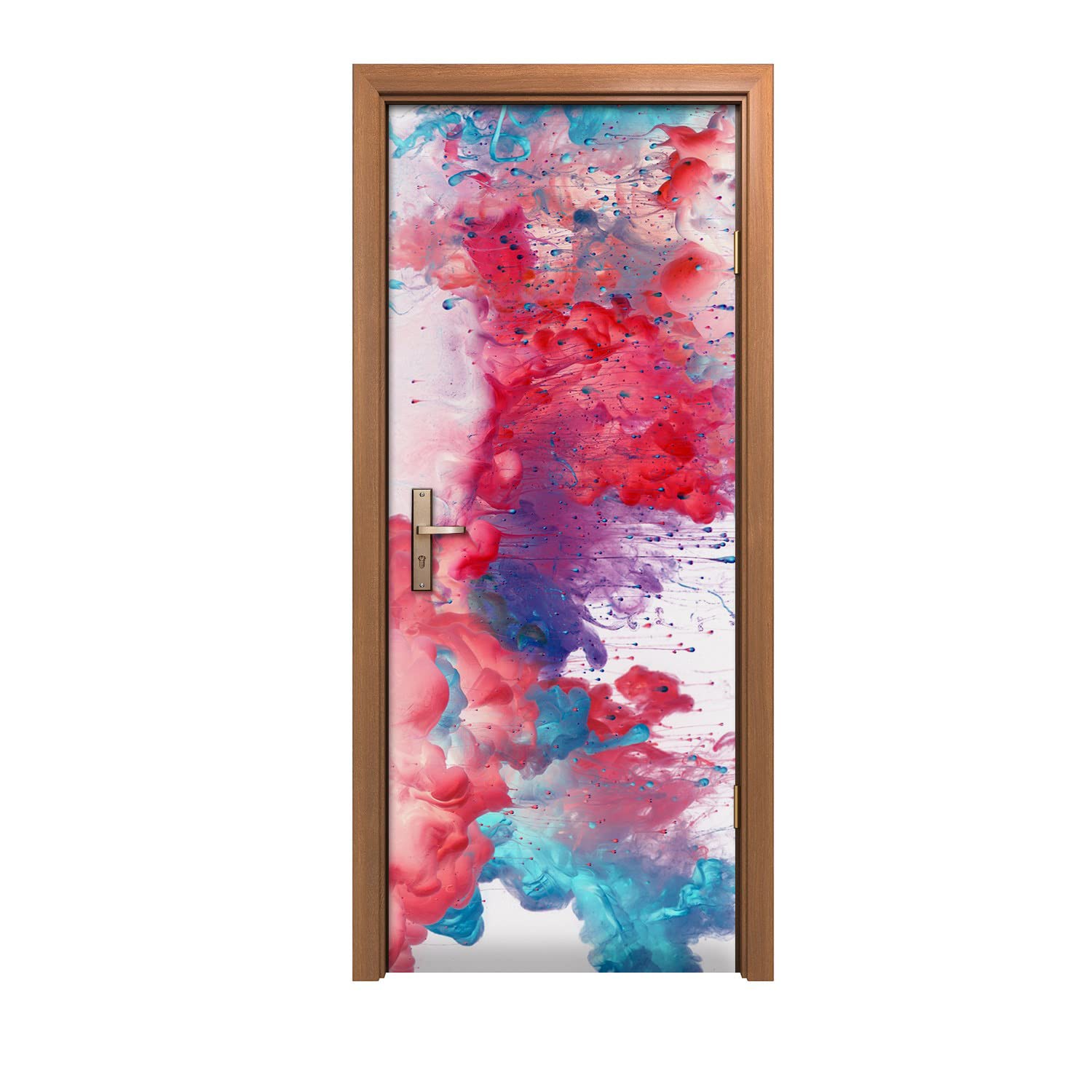 Autocollant de porte 80x200cm Coloray Goutte pour décoration d'intérieur moderne