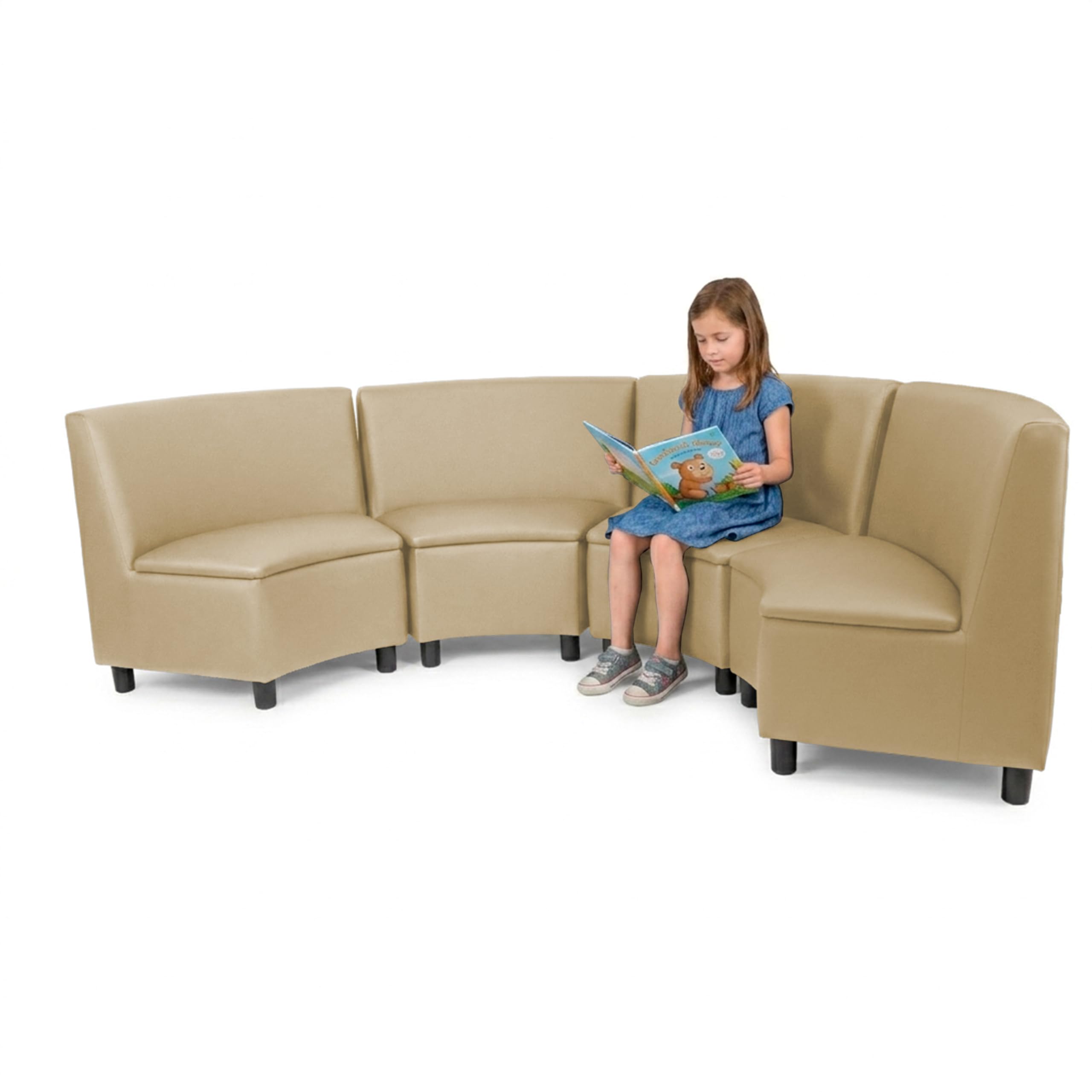 FDP Kid Comfort Collective Modular Wedge Chairs, 4-Pack - Sand