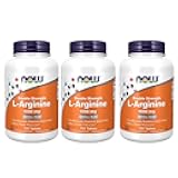 Now Foods L-Arginine 1000mg, 120 Tablets (Pack of 3)