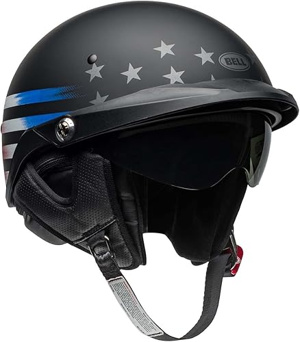 Bell Casco Pit Boss (bandera mate negrorojo - grande)